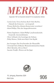 Cover von MERKUR 11/2024, Jg.78