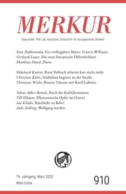 Cover von MERKUR 3/2025, Jg.79