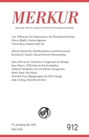 Cover von MERKUR 5/2025, Jg.79