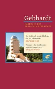 Cover von Der Aufbruch in die Moderne - das 20. Jahrhundert/Weimar - die überforderte Republiuk 1918-1933