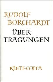 Cover von Gesammelte Werke in Einzelbänden / Übertragungen (Gesammelte Werke in Einzelbänden)
