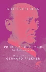 Cover von Probleme der Lyrik