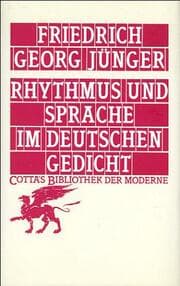 Cover von Rhythmus und Sprache im deutschen Gedicht (Cotta's Bibliothek der Moderne, Bd. 63)