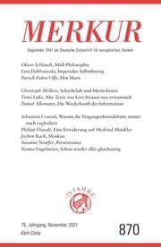 Cover von MERKUR 11/2021