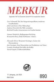 Cover von MERKUR 7/2023