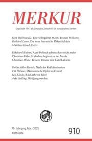 Cover von MERKUR 3/2025