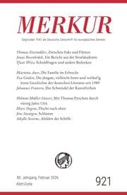 Cover von MERKUR 2/2026, Jg.80