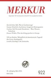 Cover von MERKUR 3/2026, Jg.80