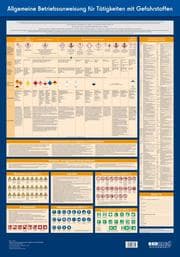 Cover von Wandtafel Allgemeine Betriebsanweisung für Tätigkeiten mit Gefahrstoffen