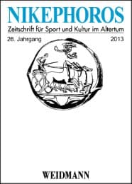 Cover von Nikephoros - Zeitschrift für Sport und Kultur im Altertum