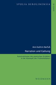Cover von Narration und Gattung