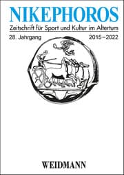 Cover von Nikephoros - Zeitschrift für Sport und Kultur im Altertum