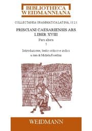 Cover von Prisciani Caesariensis Ars, Liber XVIII, Pars altera, 1