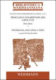 Cover von Prisciani Caesariensis Ars, Liber XVIII, Pars altera, 1