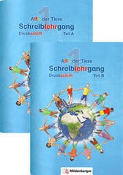 Cover von ABC der Tiere 1 - Schreiblehrgang Druckschrift, Teil A und B