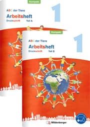 Cover von ABC der Tiere 1 Neubearbeitung - Arbeitsheft Druckschrift Kompakt, Teil A und B