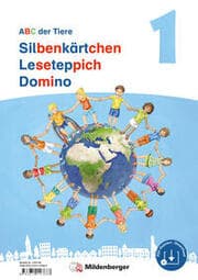 Cover von ABC der Tiere 1 Neubearbeitung - Silbenkärtchen, Leseteppiche, Domino