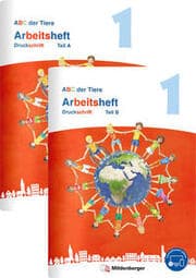 Cover von ABC der Tiere 1 Neubearbeitung - Arbeitsheft Druckschrift, Teil A und B