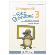 Cover von Grammatik mit Rico Schnabel, Klasse 3 - silbierte Ausgabe