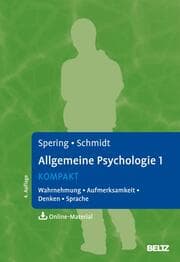 Cover von Allgemeine Psychologie 1 kompakt