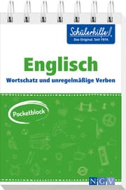 Cover von Pocketblock Englisch - Wortschatz und unregelmäßige Verben