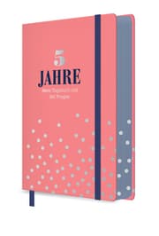 Cover von 5 Jahre - Mein Tagebuch mit 365 Fragen (rosa mit Polka-Dots)
