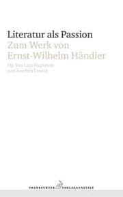 Cover von Literatur als Passion
