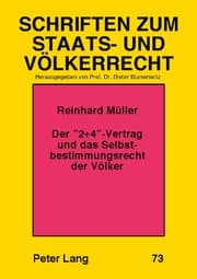 Cover von Der '2+4'-Vertrag und das Selbstbestimmungsrecht der Völker