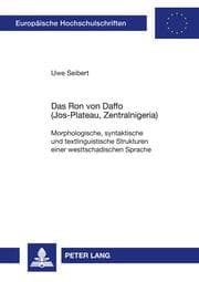 Cover von Das Ron von Daffo (Jos-Plateau, Zentralnigeria)
