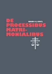 Cover von De processibus matrimonialibus