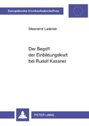 Cover von Der Begriff der Einbildungskraft bei Rudolf Kassner