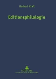 Cover von Editionsphilologie