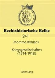 Cover von Kriegsgesellschaften (1914-1918)