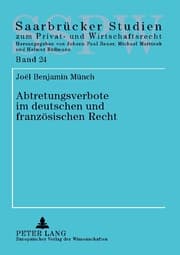Cover von Abtretungsverbote im deutschen und französischen Recht