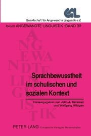 Cover von Sprachbewusstheit im schulischen und sozialen Kontext