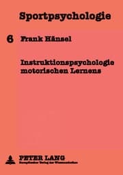 Cover von Instruktionspsychologie motorischen Lernens