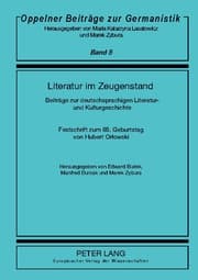 Cover von Literatur im Zeugenstand