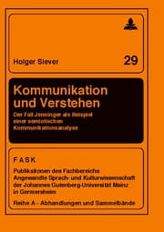 Cover von Kommunikation und Verstehen