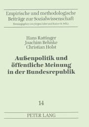 Cover von Außenpolitik und öffentliche Meinung in der Bundesrepublik