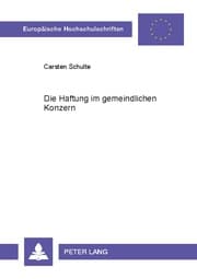 Cover von Die Haftung im gemeindlichen Konzern