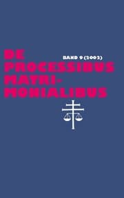 Cover von De processibus matrimonialibus