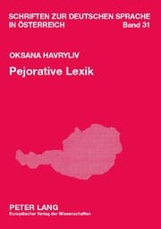 Cover von Pejorative Lexik