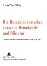 Cover von Die Rumäniendeutschen zwischen Demokratie und Diktatur