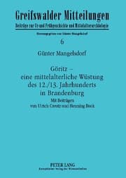 Cover von Göritz - eine mittelalterliche Wüstung des 12./13. Jahrhunderts in Brandenburg
