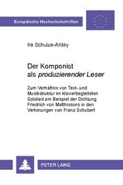 Cover von Der Komponist als 'produzierender Leser'