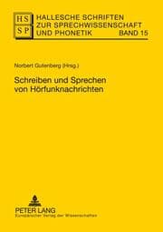 Cover von Schreiben und Sprechen von Hörfunknachrichten
