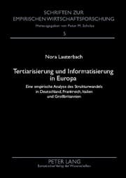 Cover von Tertiarisierung und Informatisierung in Europa