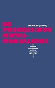 Cover von De processibus matrimonialibus