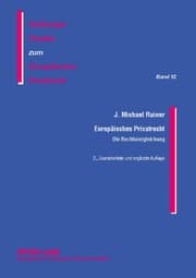 Cover von Europäisches Privatrecht