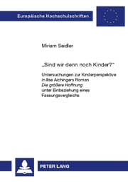 Cover von 'Sind wir denn noch Kinder?'